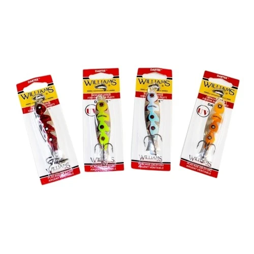 Рыболовный набор блесен Williams Dartee D3 8шт