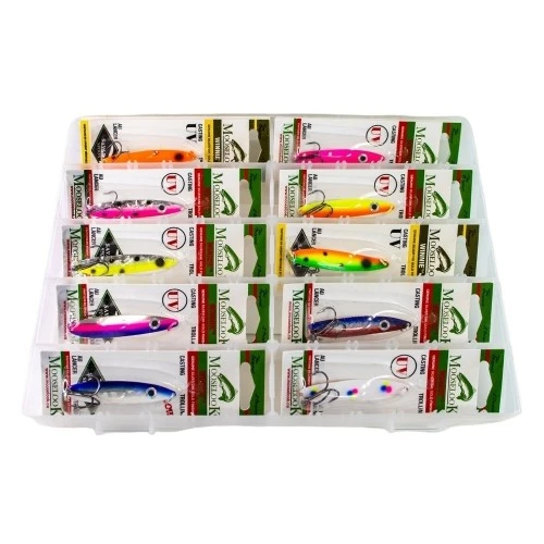 Большой рыболовный набор блесен Mooselook Winnie SW14 12шт