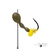 Мормышка МУРАВЕЙ трехголовый БАЛАШОВСКИЙ 0,54г оливковый (желтая бусина)
