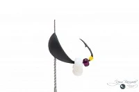 Мормышка СКОРЛУПКА КЛАССИЧЕСКАЯ 0,65г черная (белая бусина)