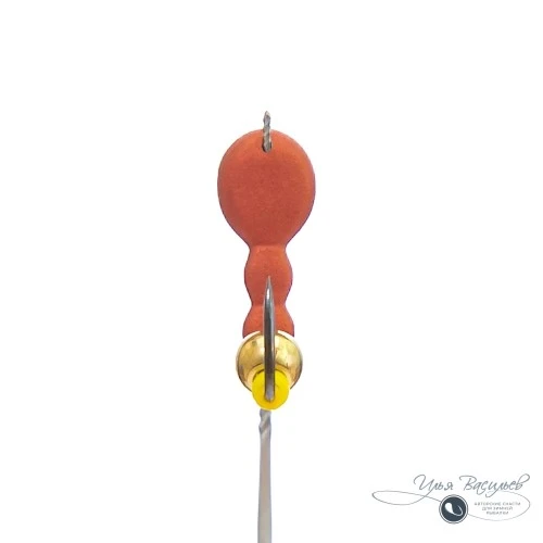Мормышка МУРАВЕЙ трехголовый МАРИОНЕТТ 0,87г медный (латунный шарик)