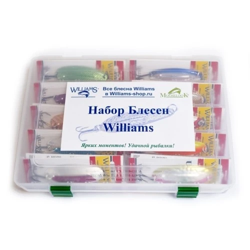 Большой рыболовный набор Двадцать блесен Williams Wabler W60