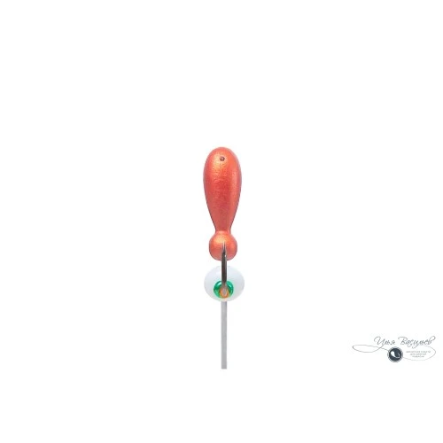 Мормышка МУРАВЕЙ двухголовый ВЕСЬЕГОНСКИЙ 1,25г медный (белая бусина)