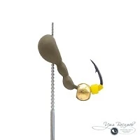 Мормышка МУРАВЕЙ трехголовый МАРИОНЕТТ 0,87г оливковый (латунный шарик)