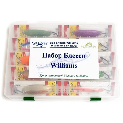 Рыболовный набор Десять блесен  Williams Wabler W60 Color