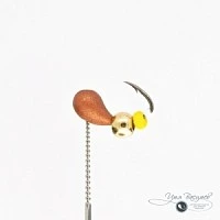 Мормышка КАПЛЯ 0,53г медная (латунный шарик)