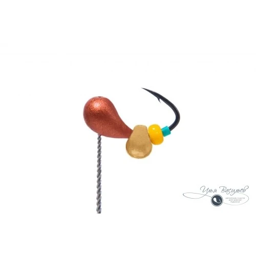 Мормышка КАПЛЯ 0,47г медная (латунный эксцентрик)