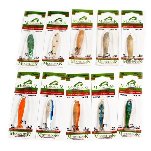 Рыболовный набор Десять блесен Mooselook Wobbler 16000