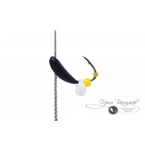 Мормышка ЛОДОЧКА ИСТРИНСКАЯ 0,20г черная (белый эксцентрик)