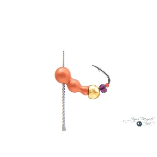 Мормышка МУРАВЕЙ трехголовый КЛАССИЧЕСКИЙ 0,73г медный (латунный шарик)