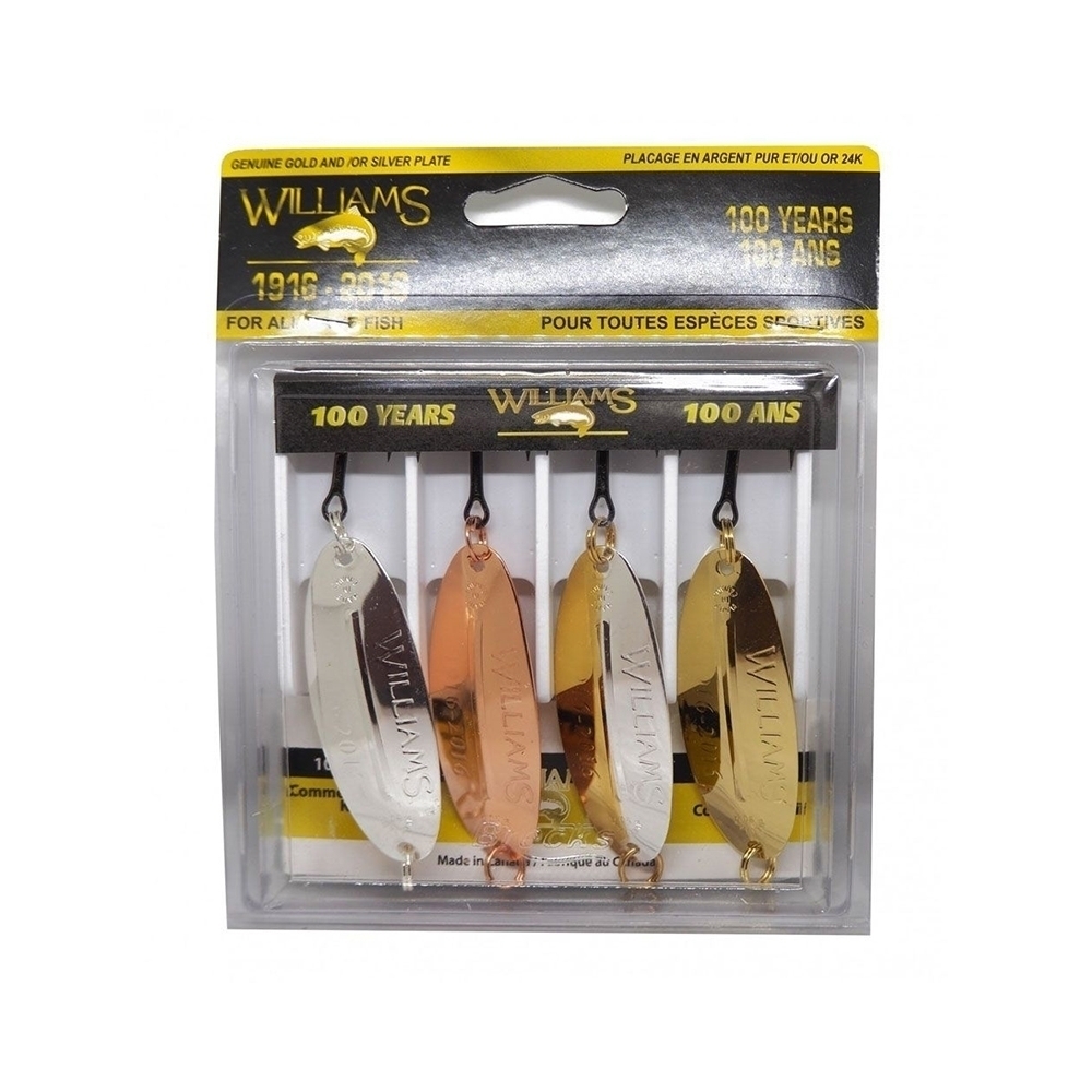 Набор блесен Williams 4-50 W50 100th Anniversary Celebration Wabler Kit