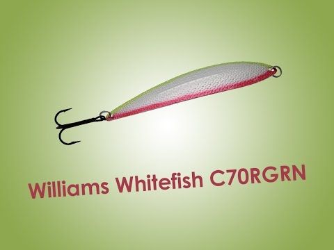 Обзор блесны Williams Whitefish C70RGRN 21г