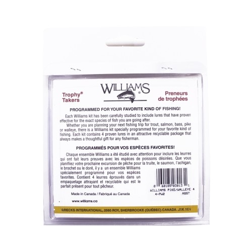Набор блесен Williams Wabler 4PW2