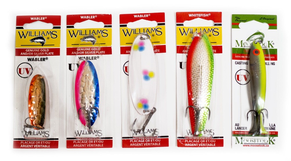 Рыболовный набор блесен Williams UV Ультрафиолет