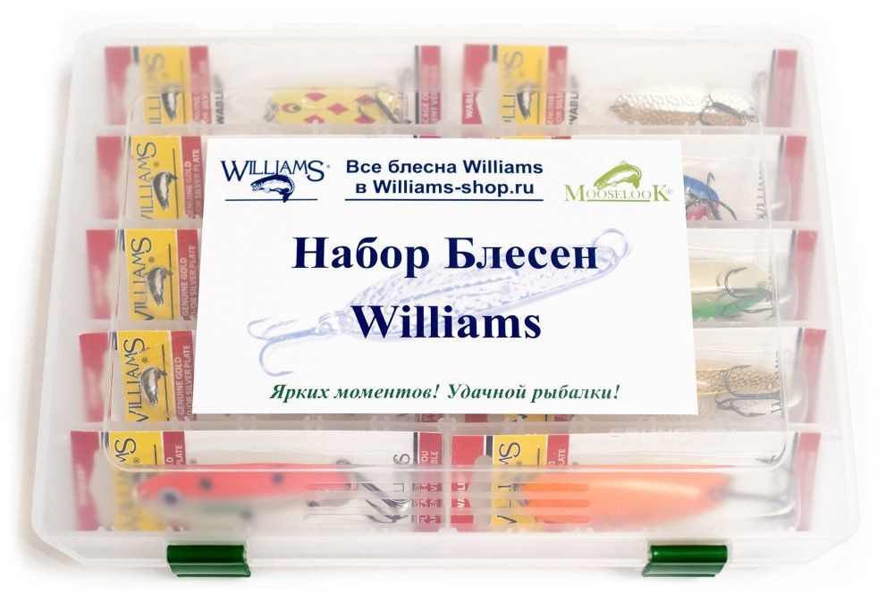 Набор блесен для рыбака Williams Wabler W40 W50 W60