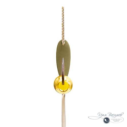 Мормышка УРАЛКА ЛОДОЧКА мини 0,32г оливковая (латунный шарик)