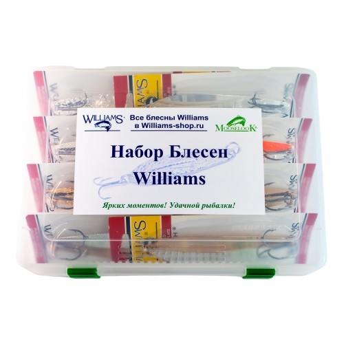 Рыболовный набор Восемь блесен классических расцветок Williams Whitefish C90