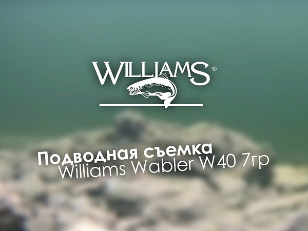 Подводная съемка лучшей колебалки Williams Wabler W40 7гр